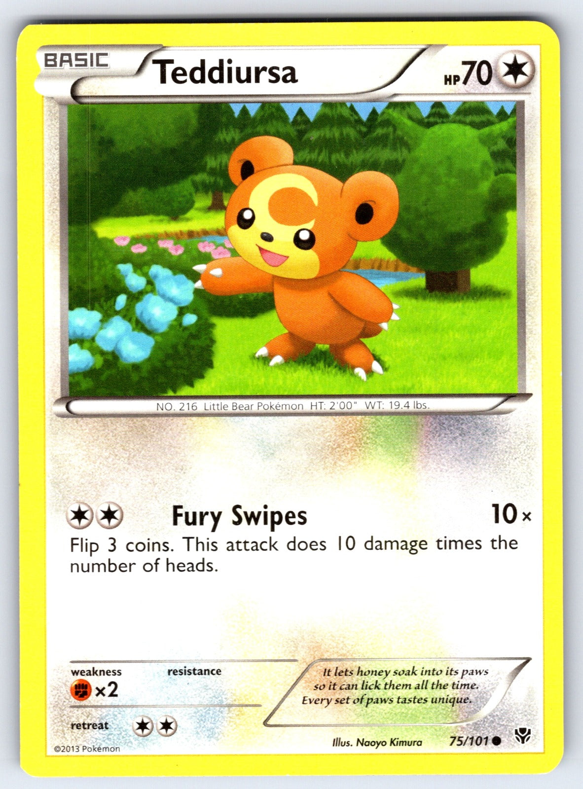 Teddiursa Common Plasma Blast 75/101 LP 2013