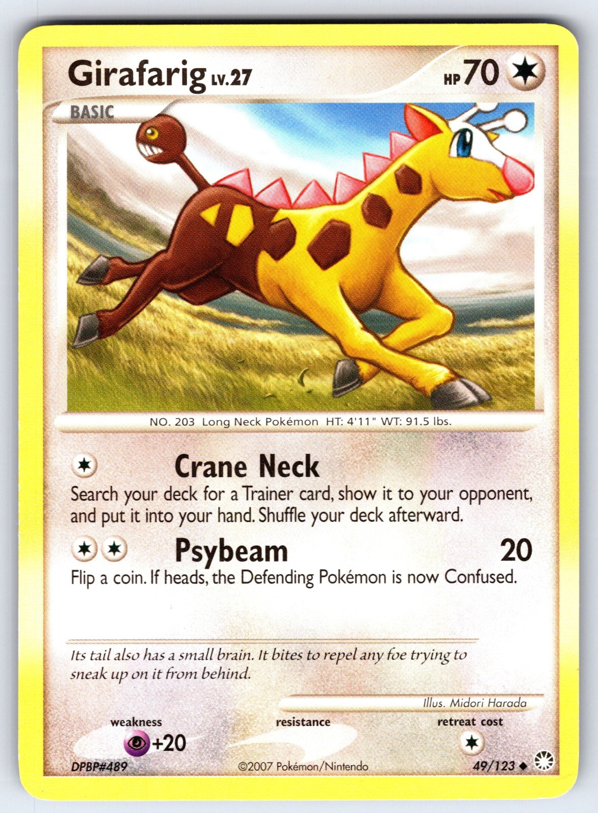 Girafarig Uncommon Mysterious Treasures 49/123 LP 2007