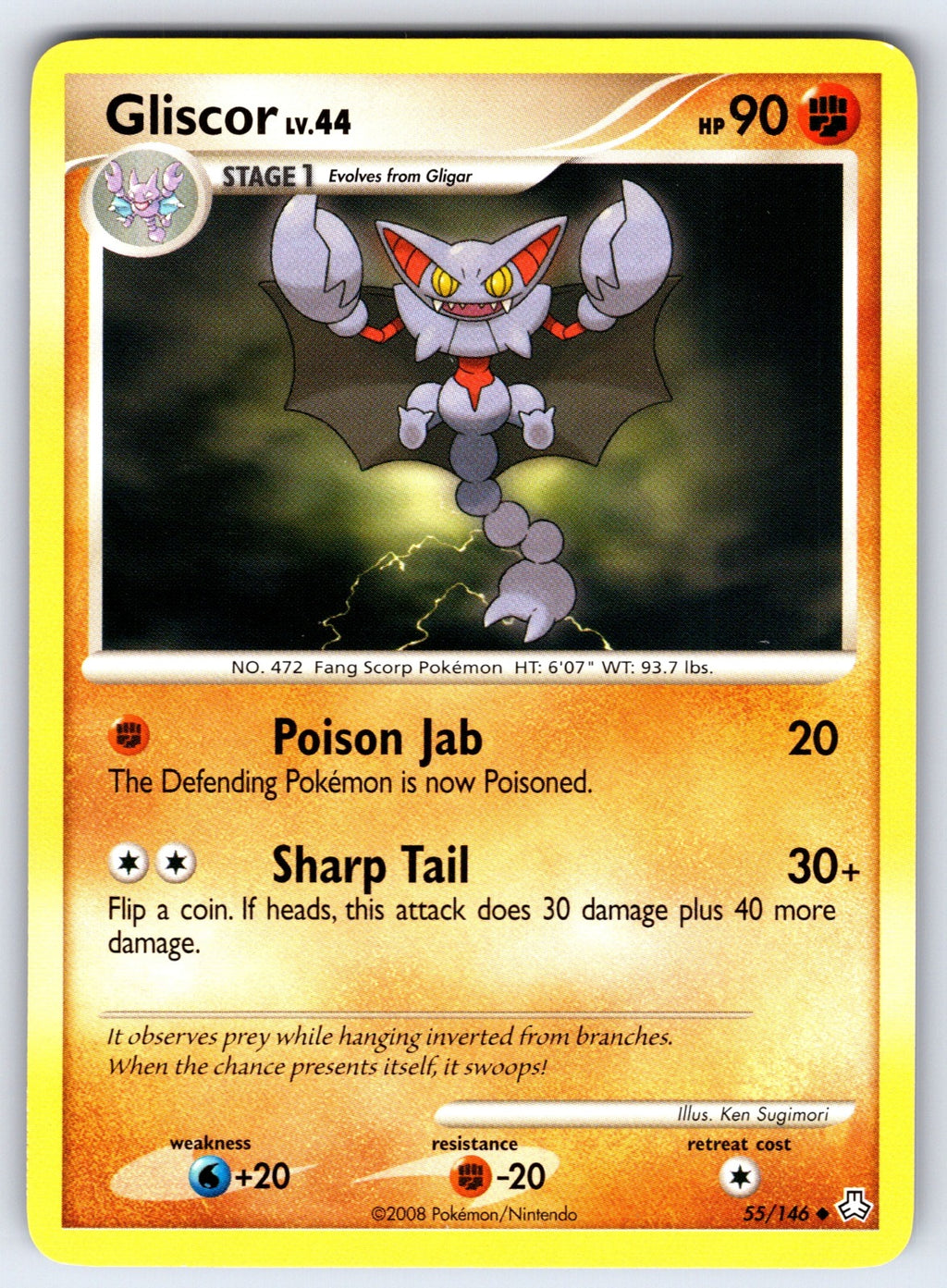 Gliscor (55) Uncommon Legends Awakened 55/146 LP 2008
