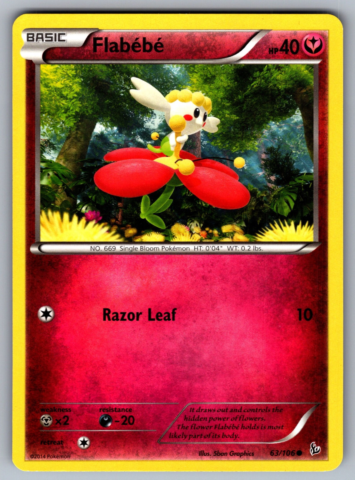 Flabebe (63) Common XY - Flashfire 63/106 LP 2014