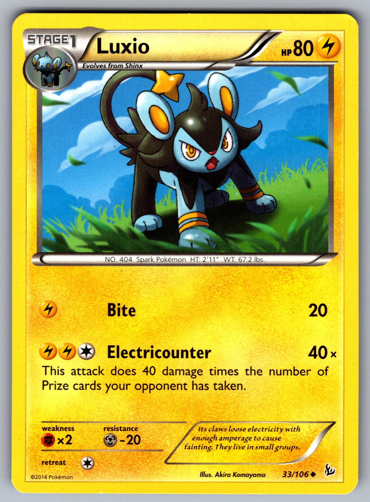 Luxio Uncommon XY - Flashfire 33/106 LP 2014