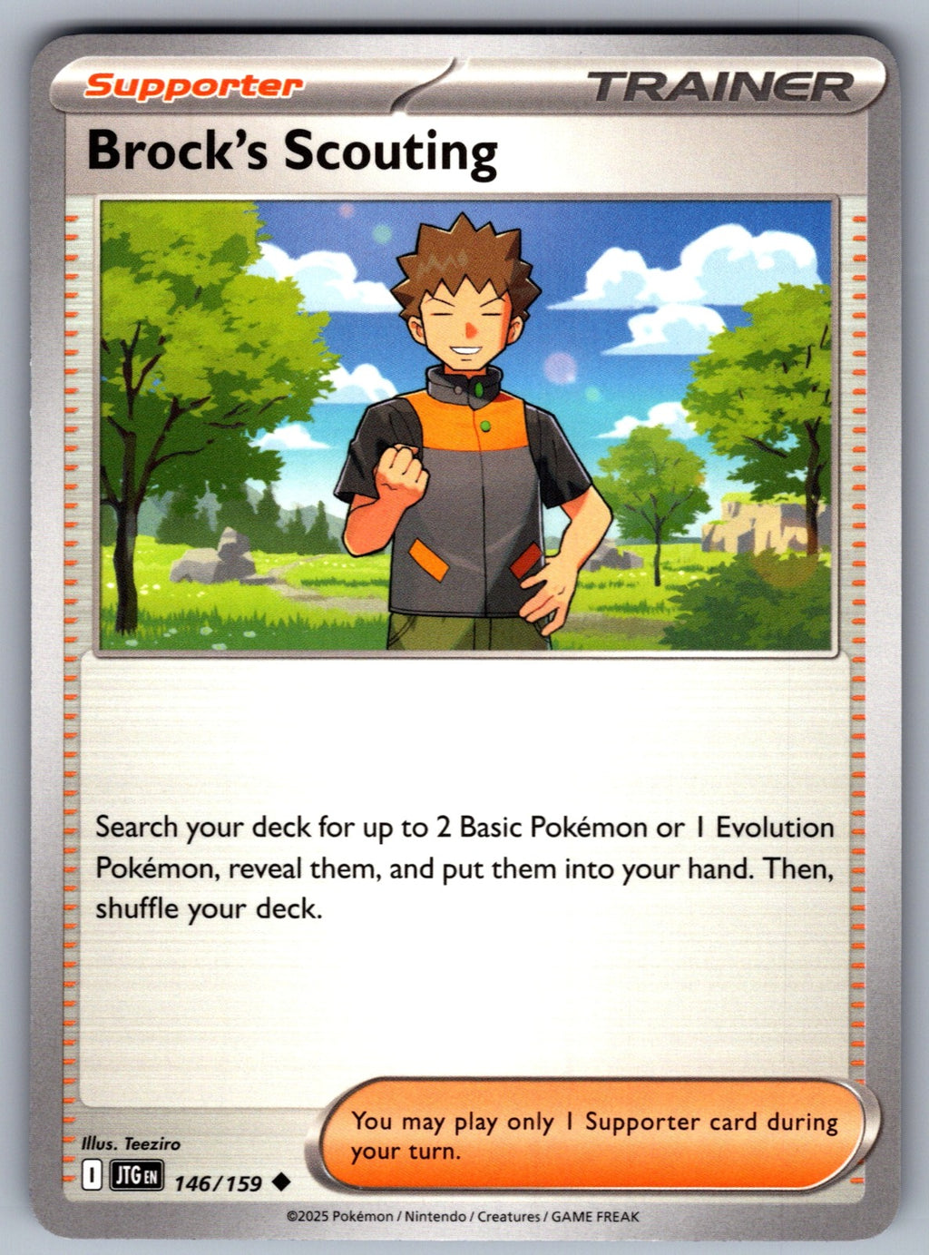Brock's Scouting Uncommon SV09: Journey Together 146/159 NM 2025