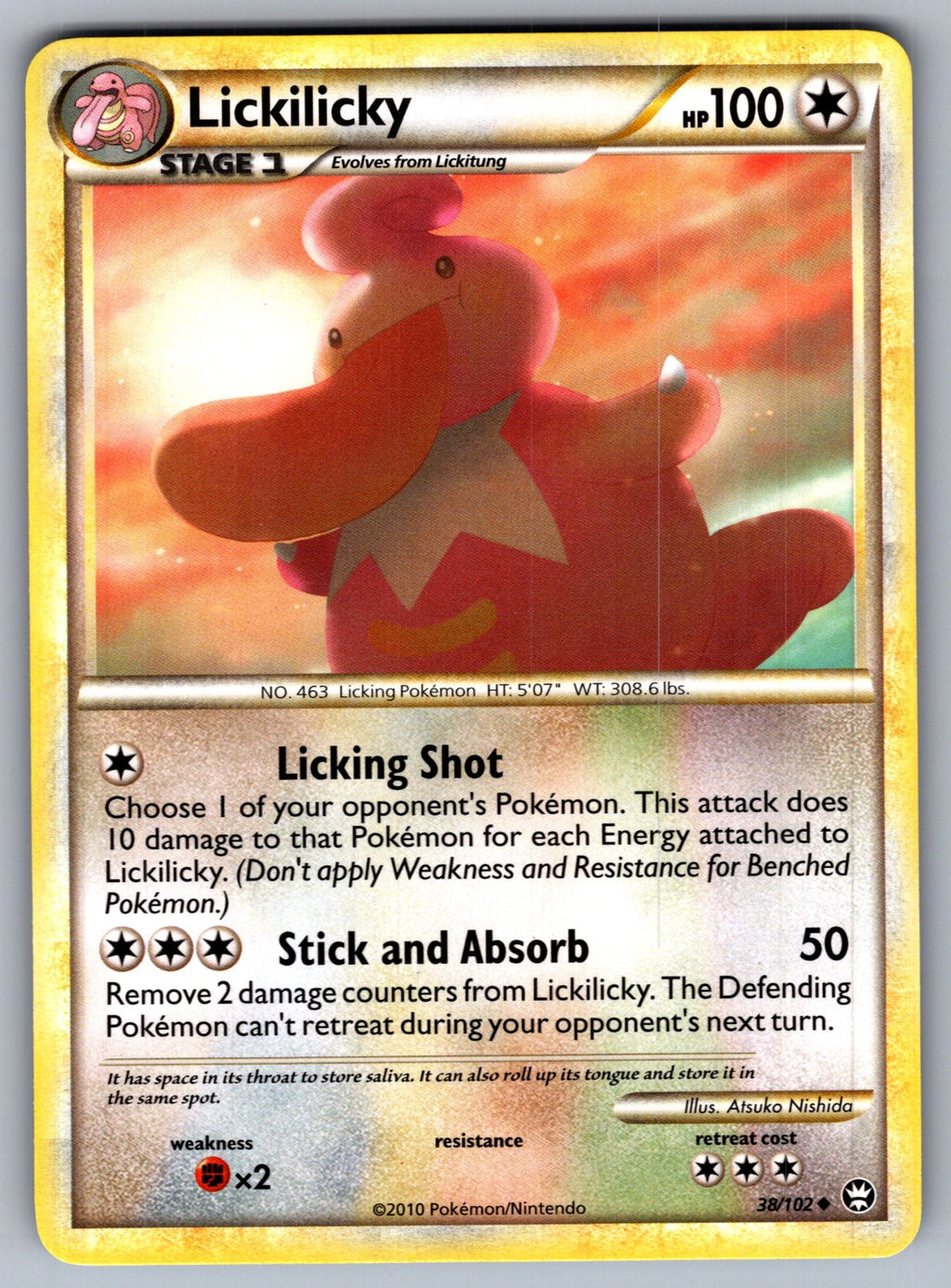 Lickilicky Uncommon Triumphant 38/102 LP 2010