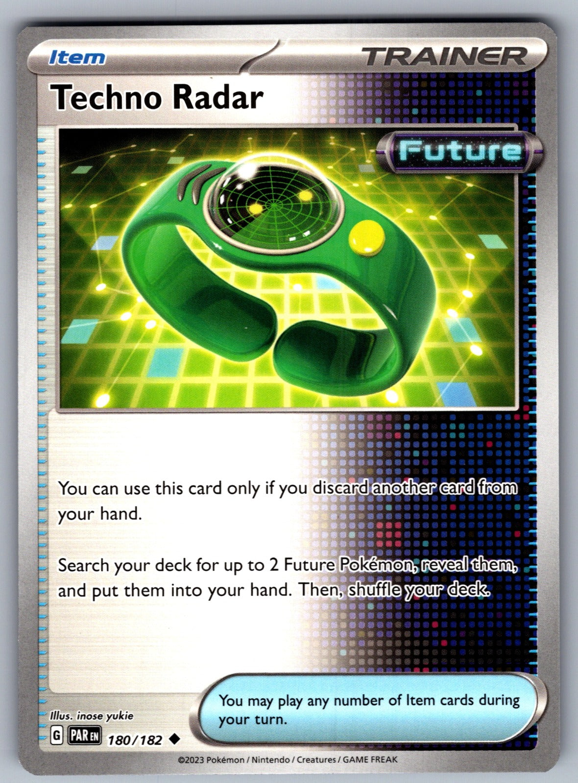 Techno Radar Uncommon SV04: Paradox Rift 180/182 NM 2023