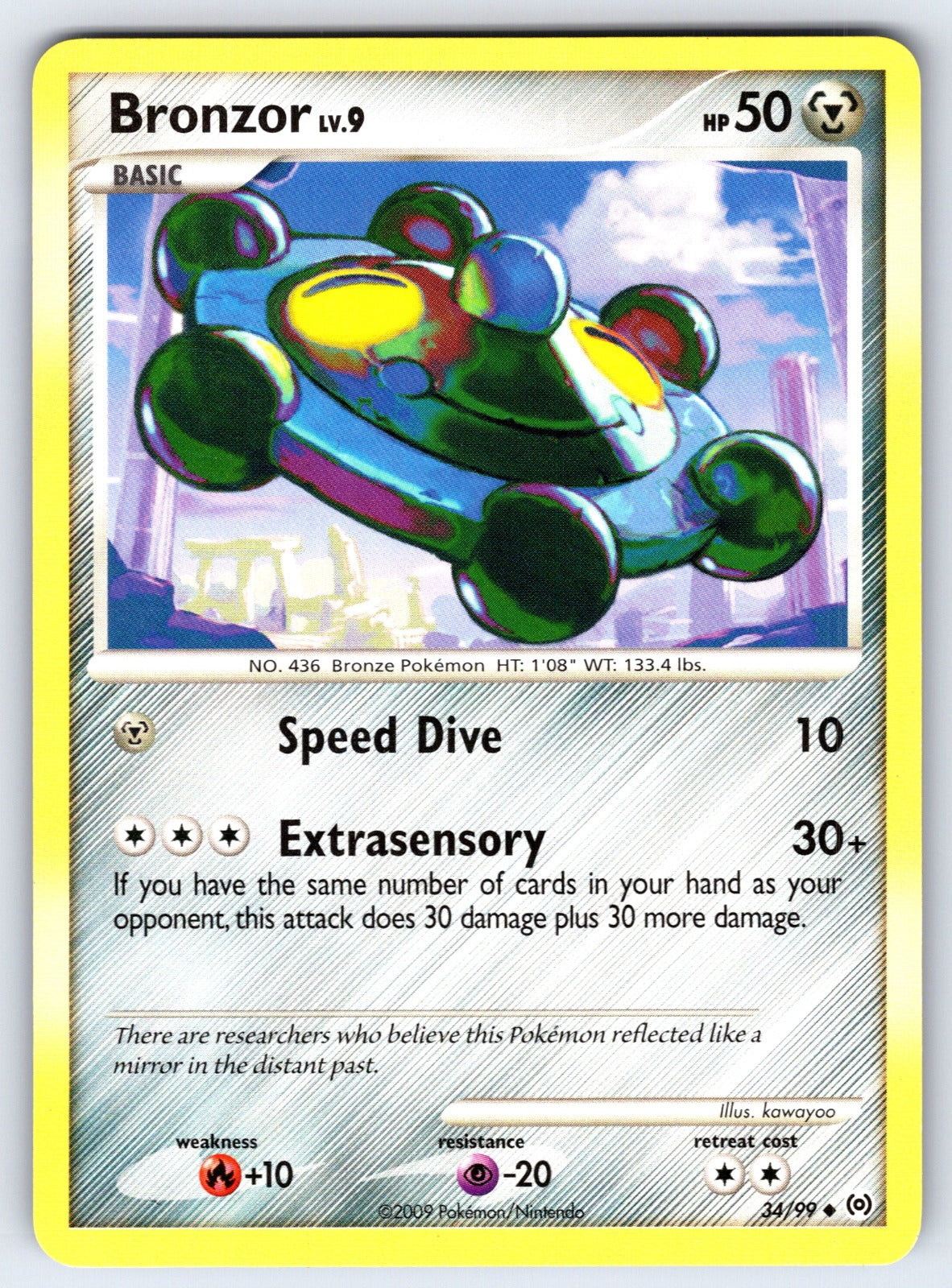 Bronzor (34) Uncommon Arceus 34/99 LP 2009