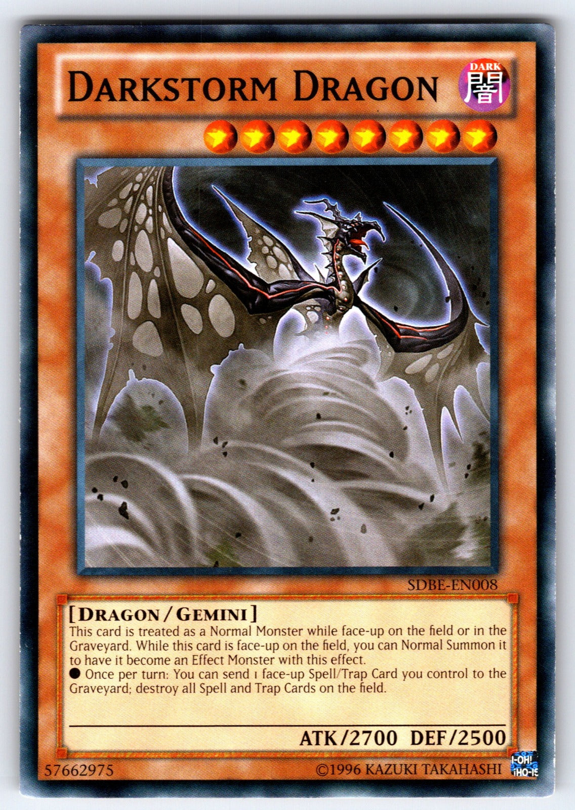 Darkstorm Dragon Unlimited Common Structure Deck: Saga of Blue-Eyes White Dragon