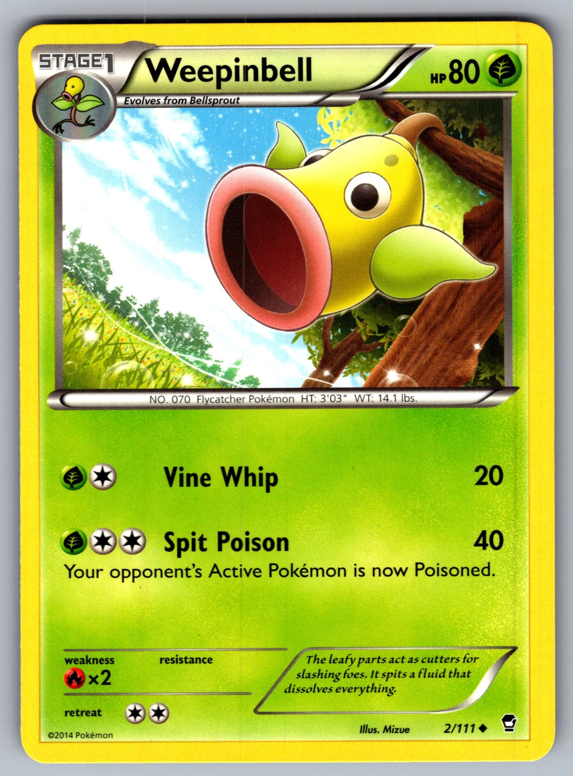 Weepinbell Uncommon XY - Furious Fists 2/111 LP 2014