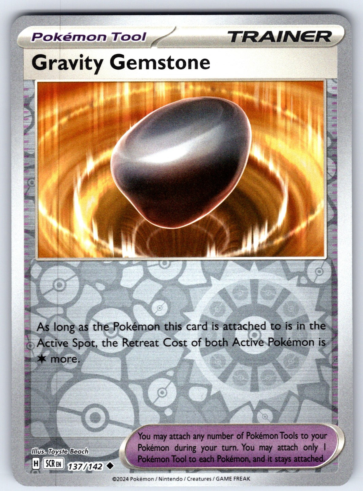 Gravity Gemstone Reverse Holo Uncommon SV07: Stellar Crown 137/142 NM 2024