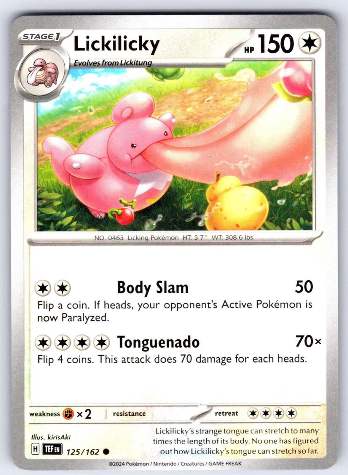 Lickilicky Common SV05: Temporal Forces 125/162 NM 2024