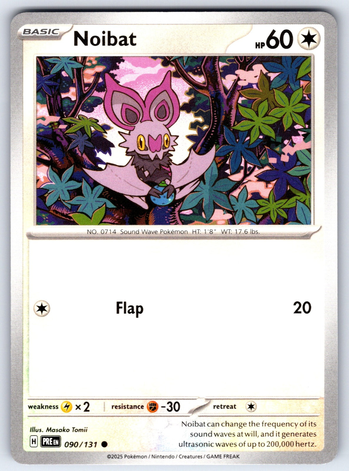 Noibat Common SV: Prismatic Evolutions 090/131 NM 2025