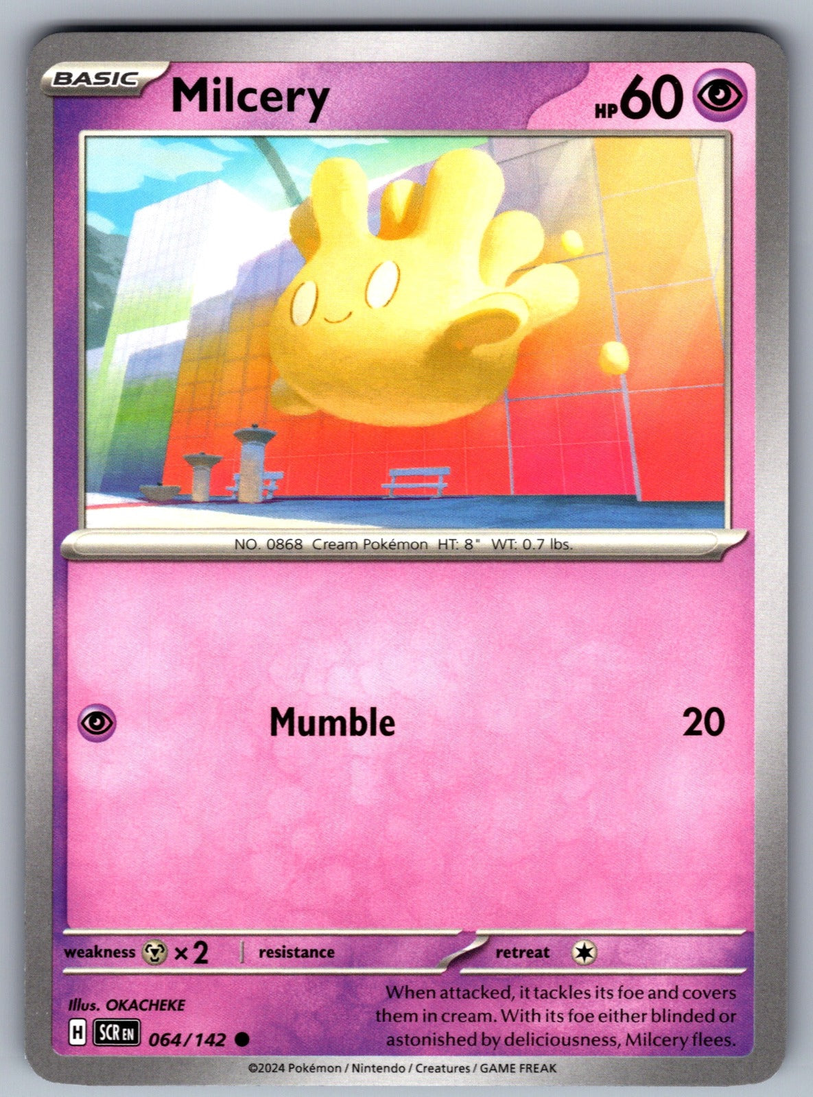 Milcery Common SV07: Stellar Crown 064/142 NM 2024