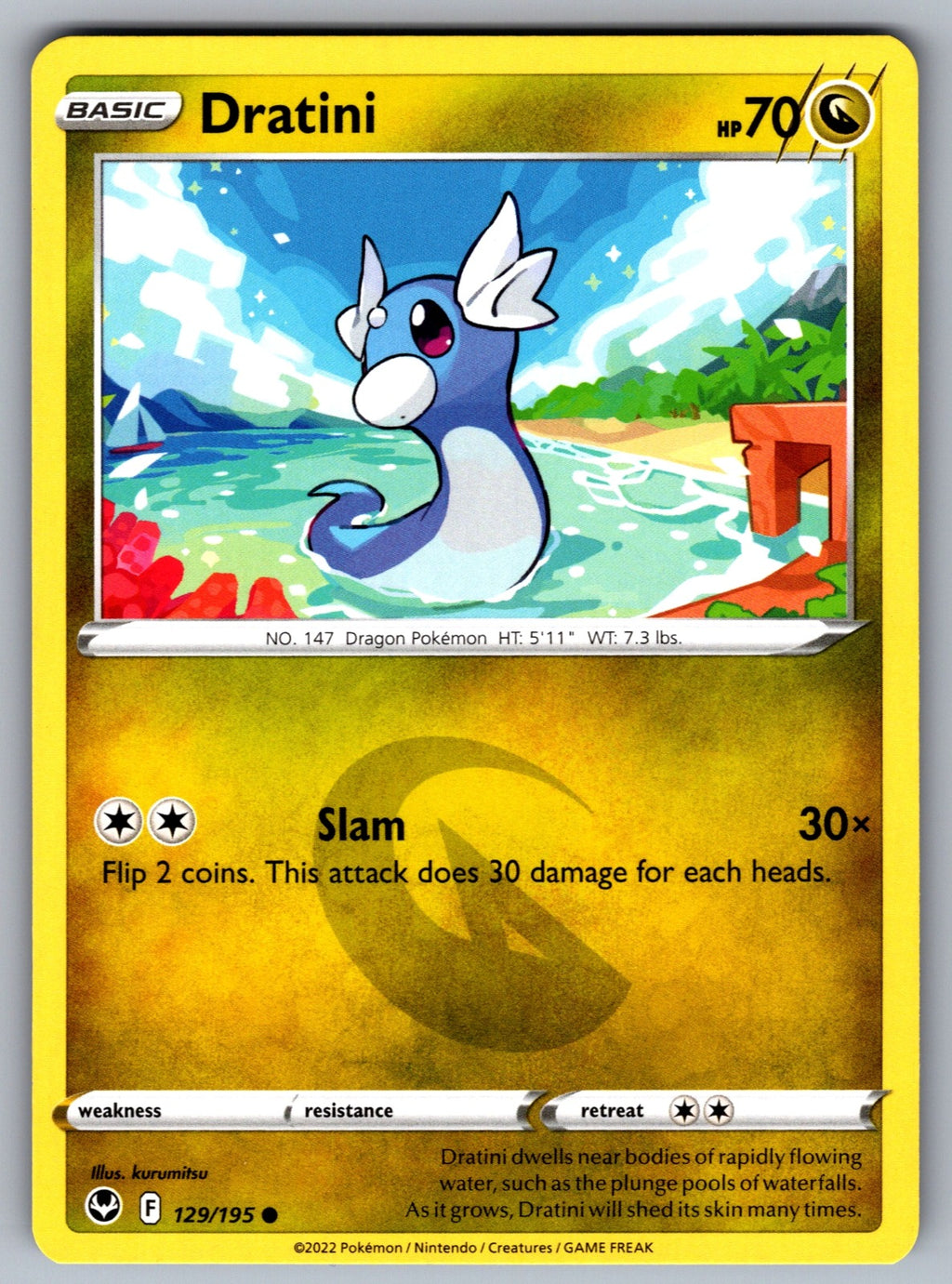 Dratini Common SWSH12: Silver Tempest 129/195 NM 2022