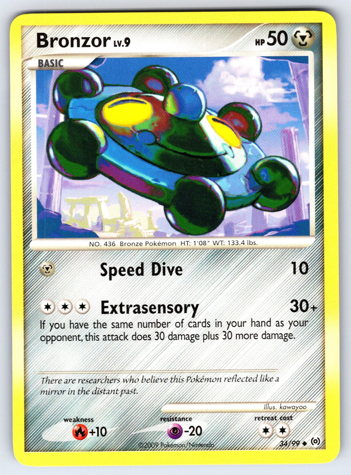 Bronzor (34) Uncommon Arceus 34/99 LP 2009