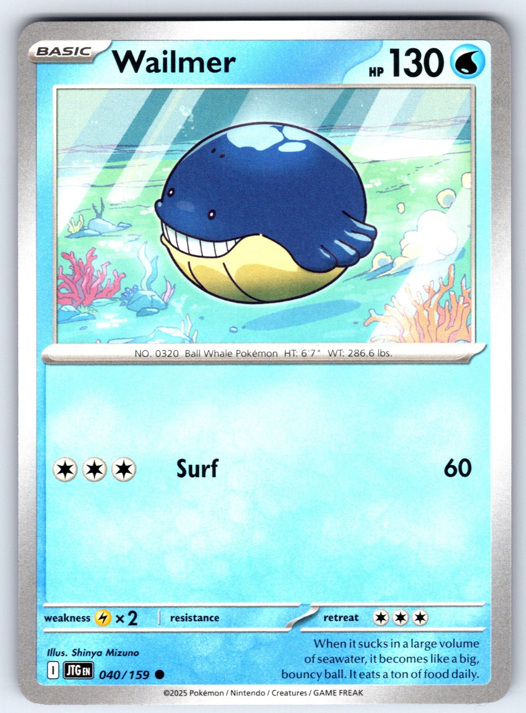 Wailmer Common SV09: Journey Together 040/159 NM 2025