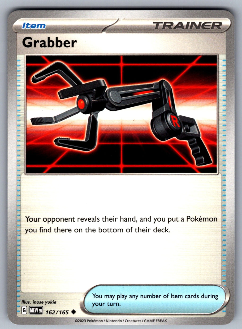 Grabber Uncommon SV: Scarlet & Violet 151 162/165 NM 2023