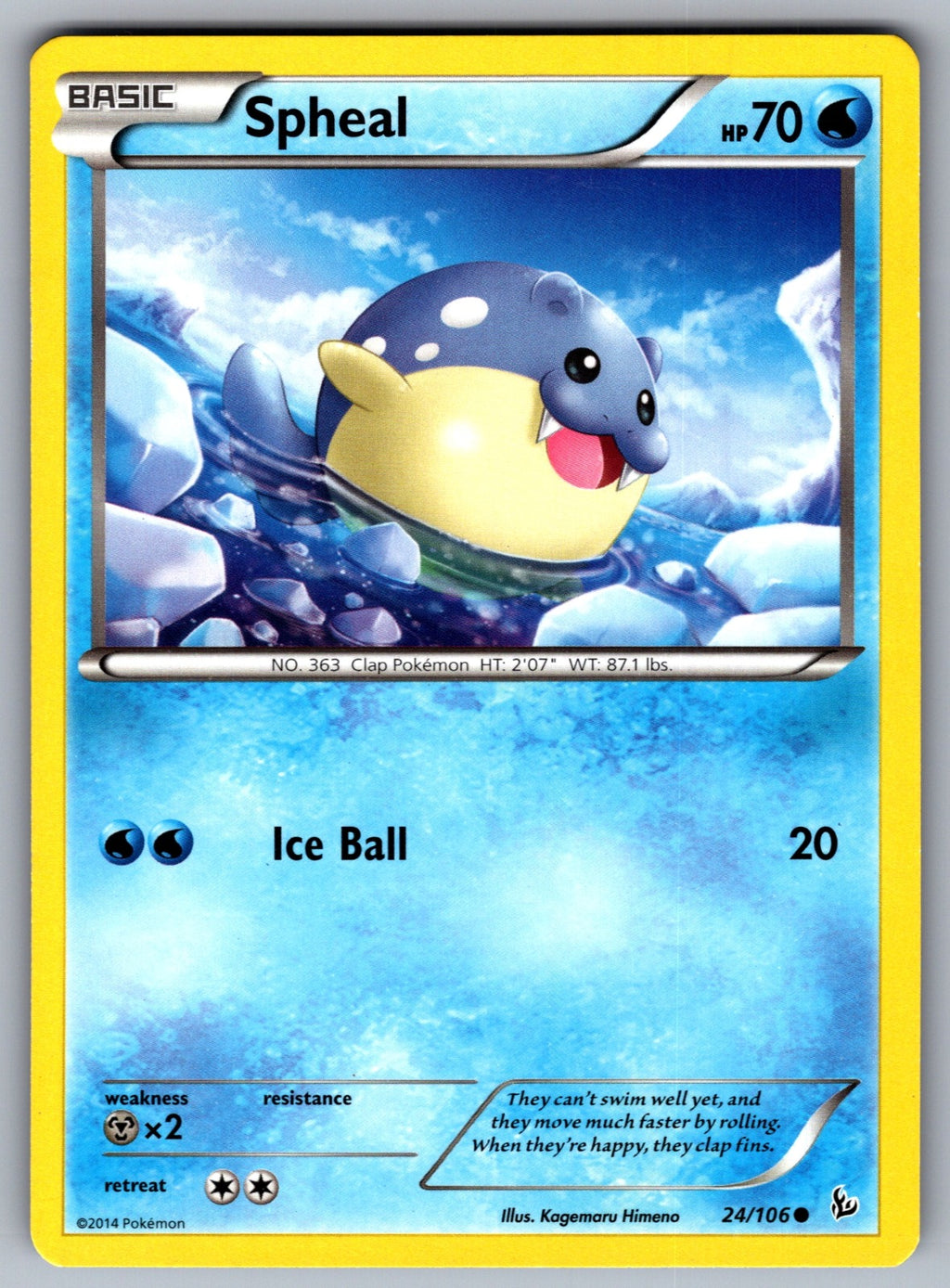 Spheal Common XY - Flashfire 24/106 LP 2014