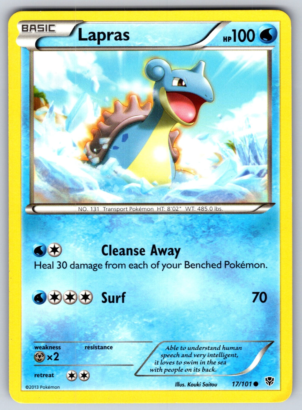 Lapras Common Plasma Blast 17/101 LP 2013