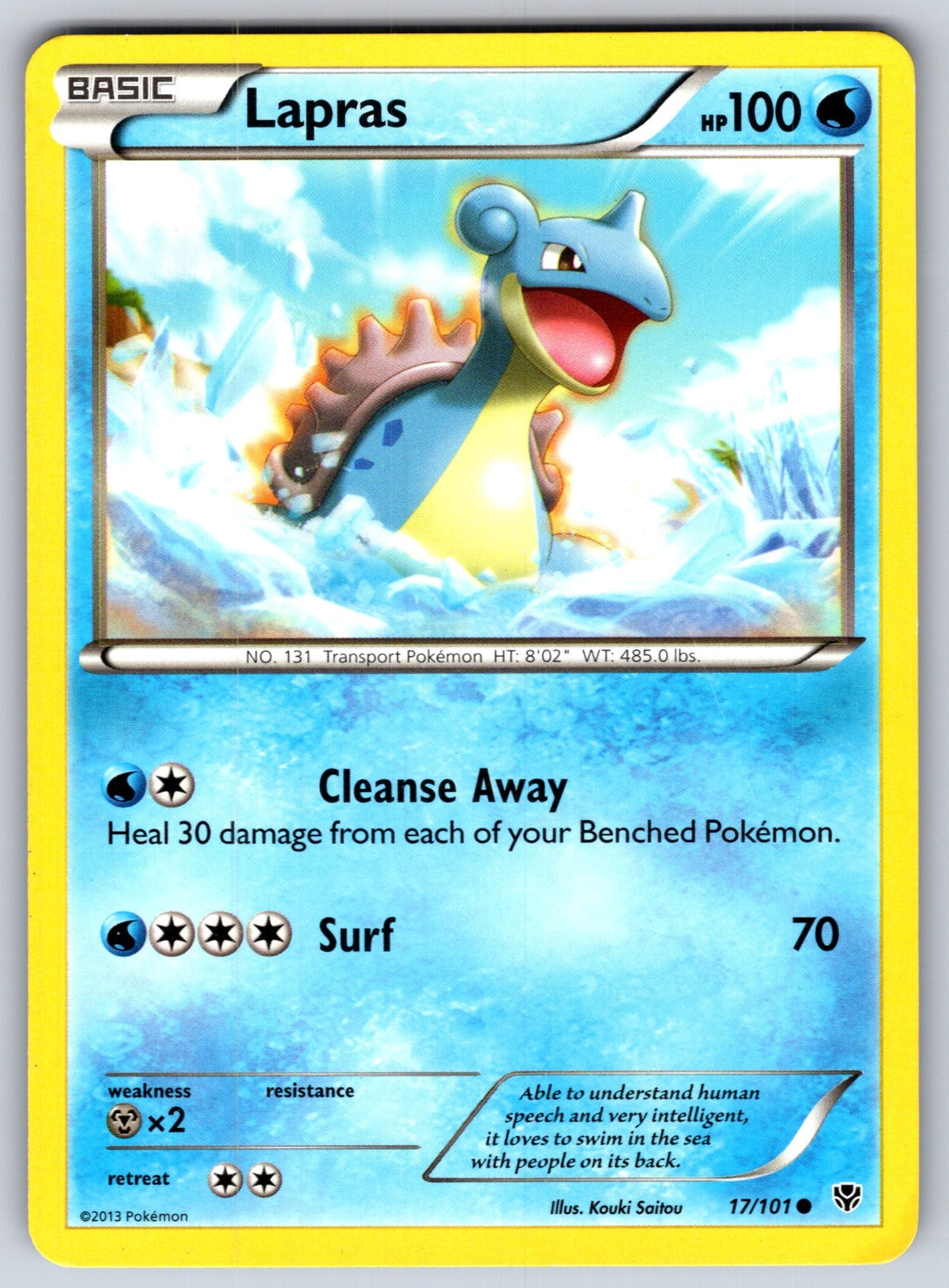 Lapras Common Plasma Blast 17/101 LP 2013