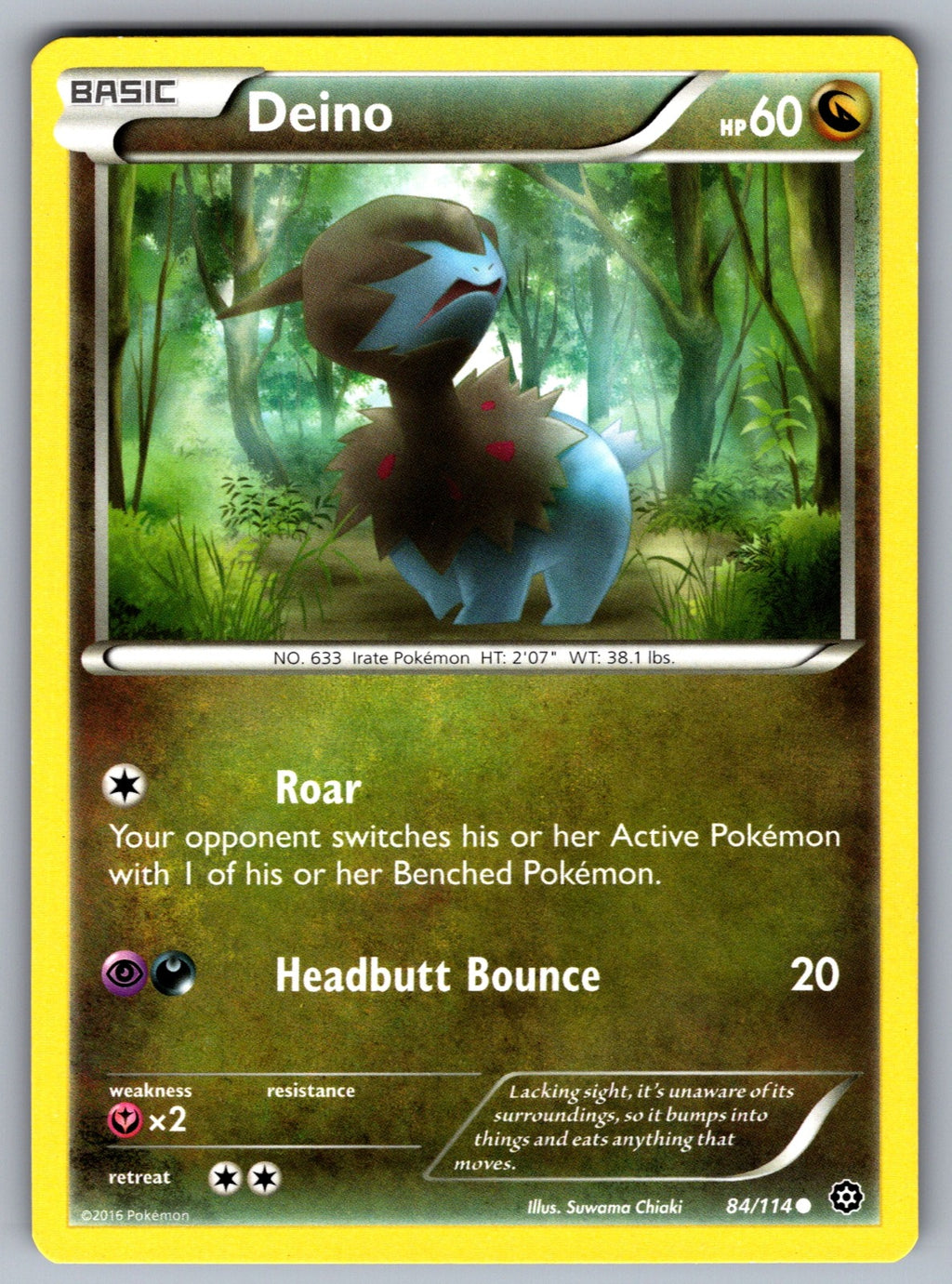 Deino Common XY - Steam Siege 84/114 NM 2016