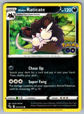 Alolan Raticate Common Pokemon GO 042/078 NM 2022
