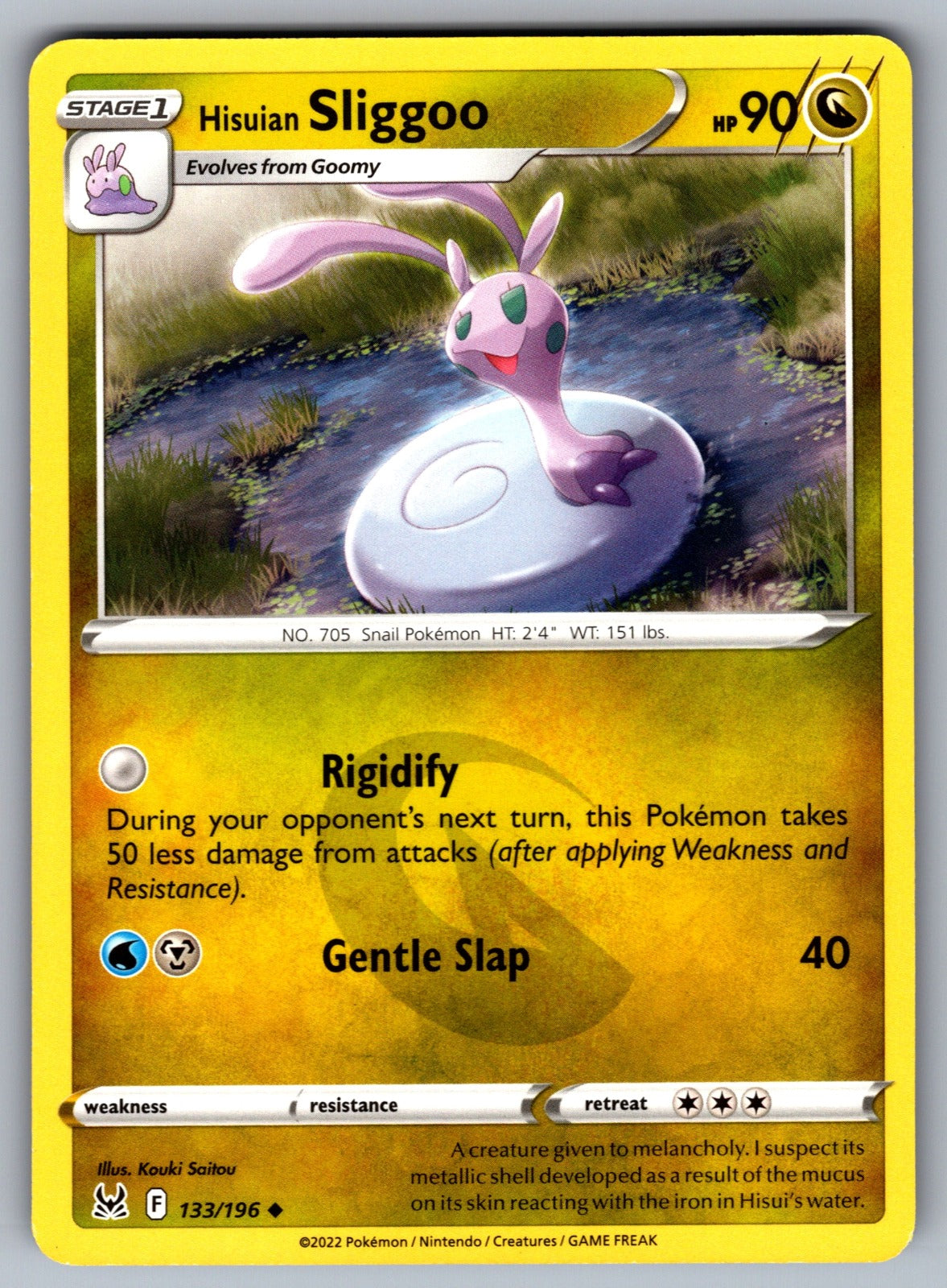 Hisuian Sliggoo Uncommon SWSH11: Lost Origin 133/196 NM 2022