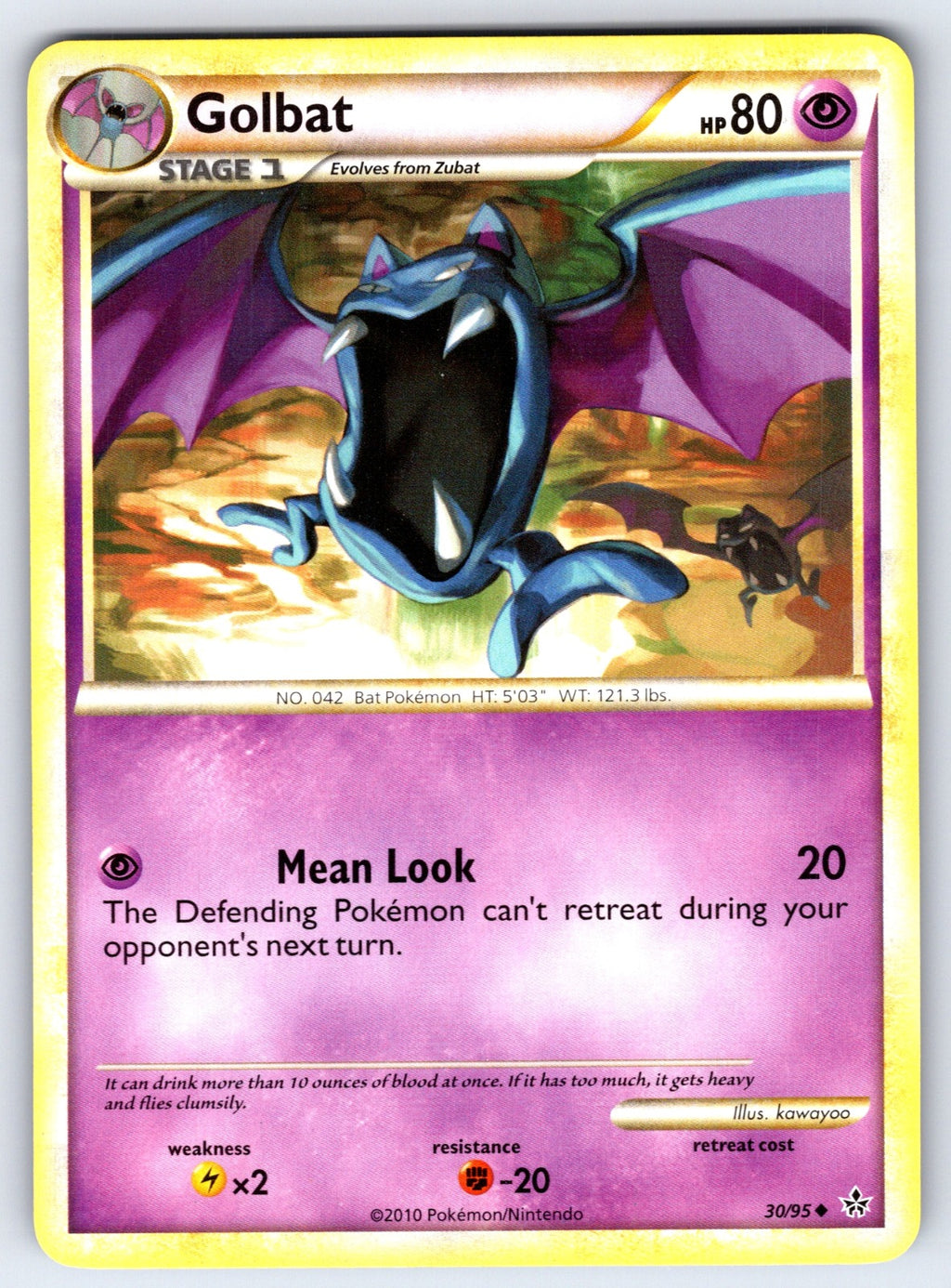 Golbat Uncommon Unleashed 30/95 LP 2010