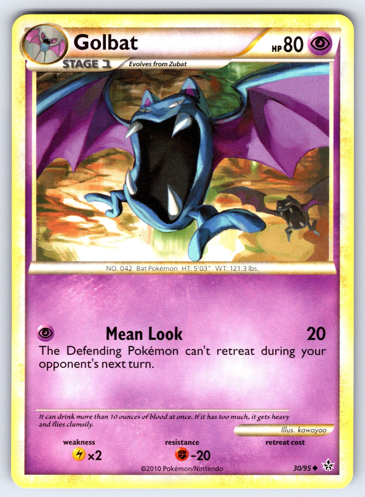 Golbat Uncommon Unleashed 30/95 LP 2010