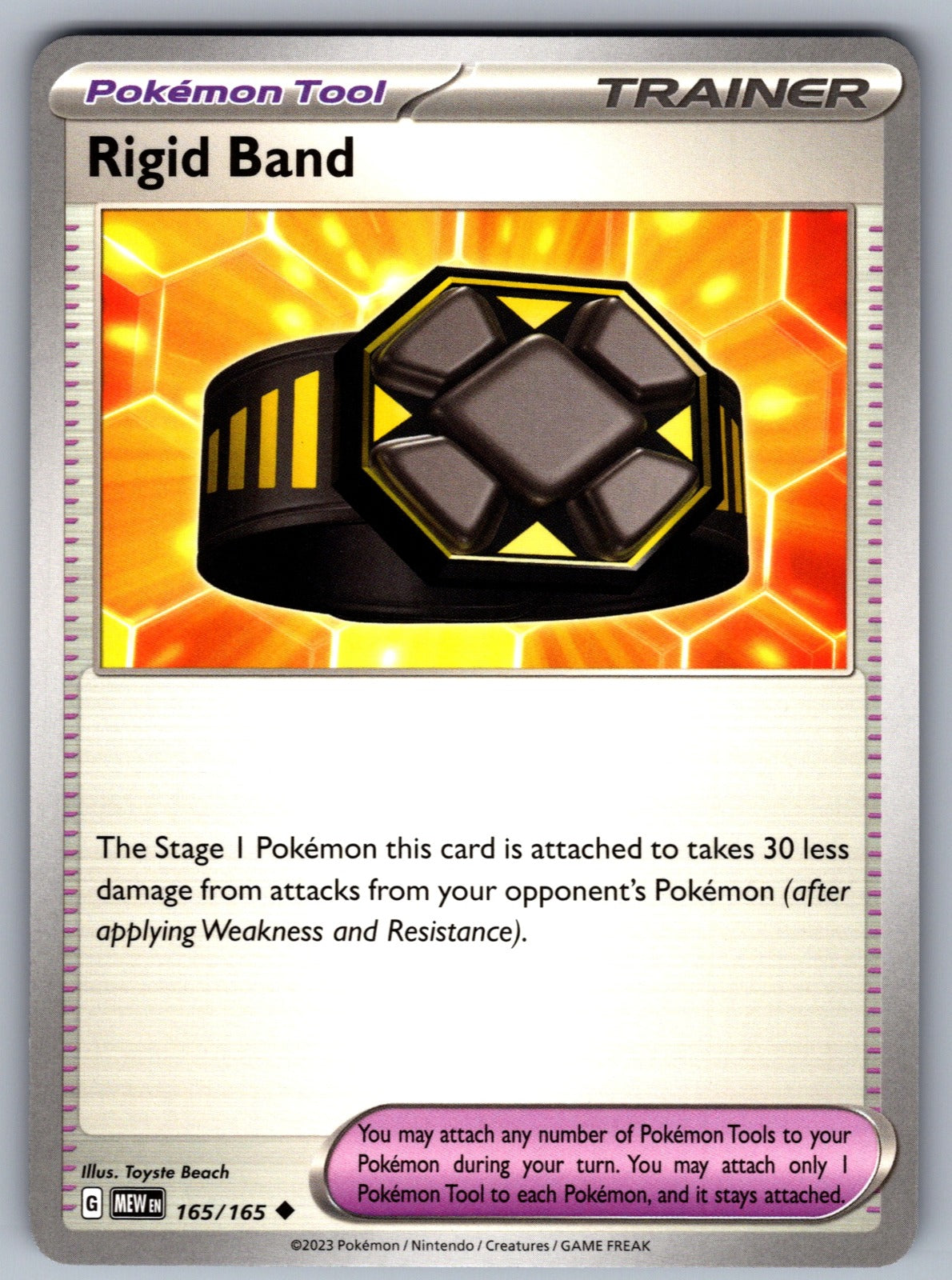 Rigid Band Uncommon SV: Scarlet & Violet 151 165/165 NM 2023