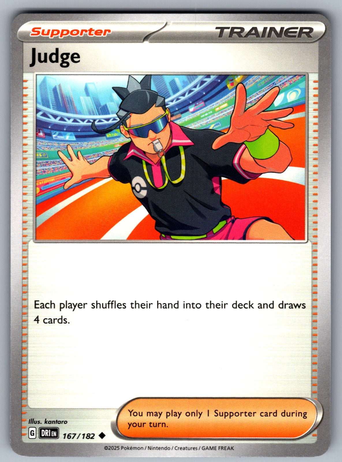 Judge Uncommon SV10: Destined Rivals 167/182 NM 2025