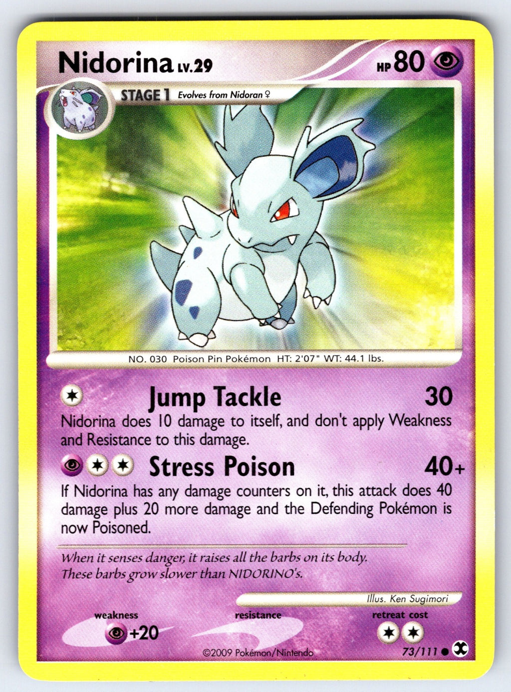 Nidorina Common Rising Rivals 73/111 LP 2009
