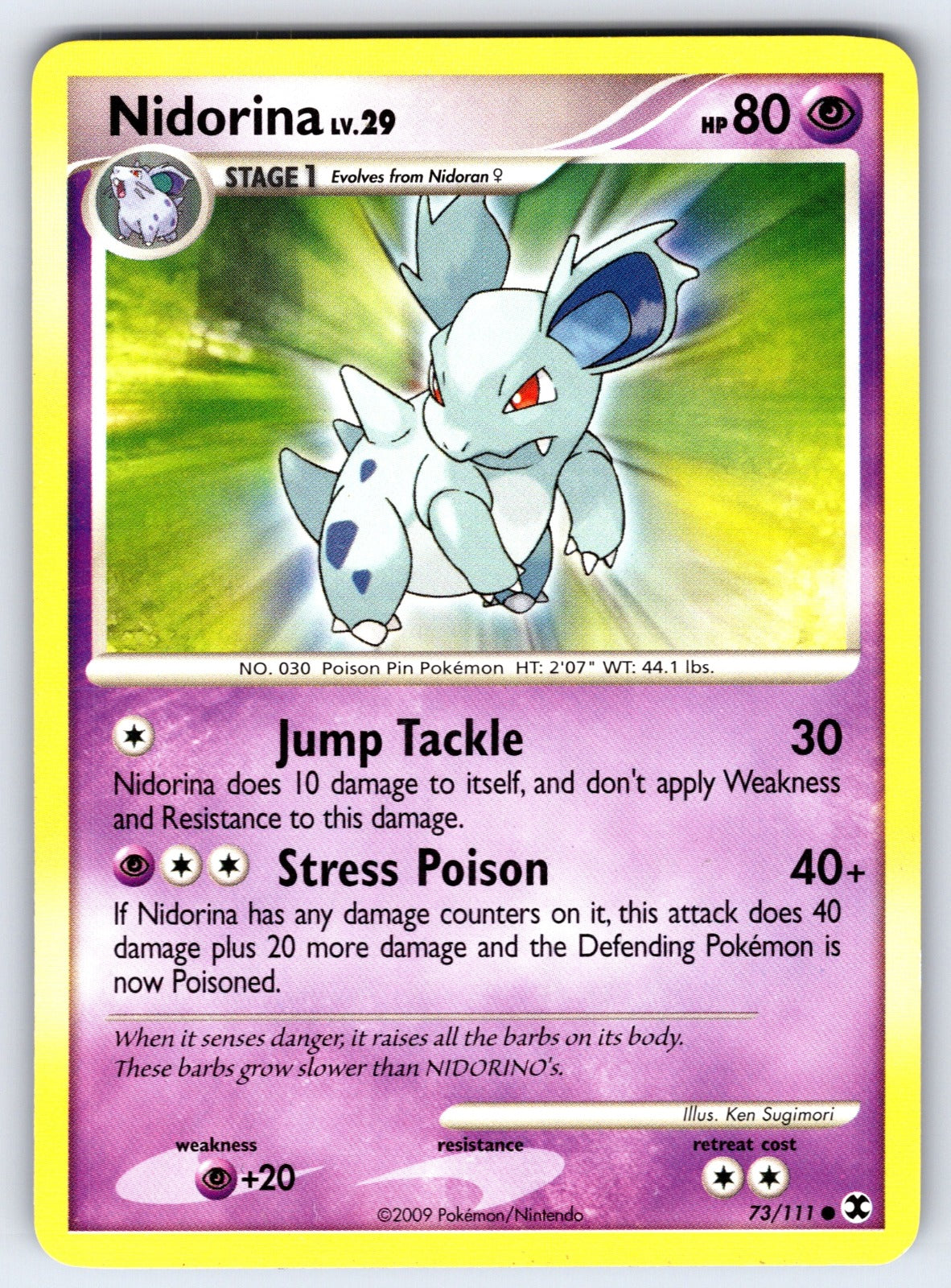 Nidorina Common Rising Rivals 73/111 LP 2009