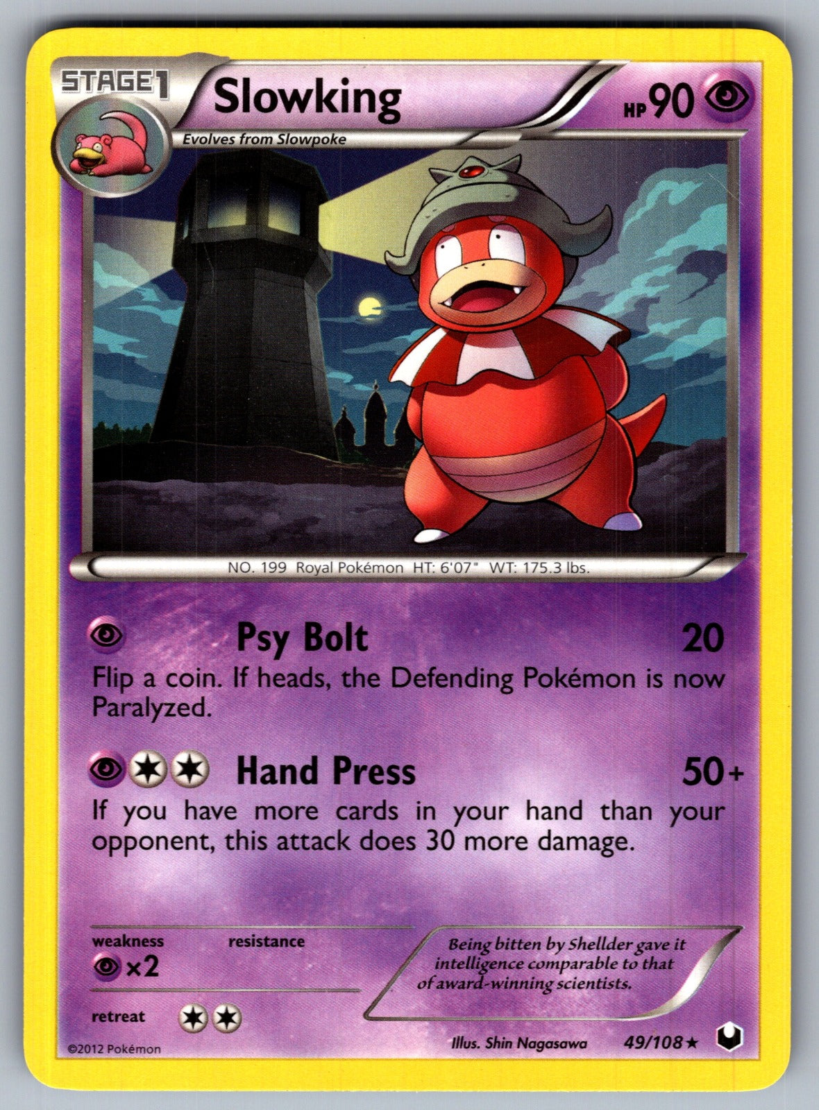 Slowking Rare Dark Explorers 49/108 LP 2012
