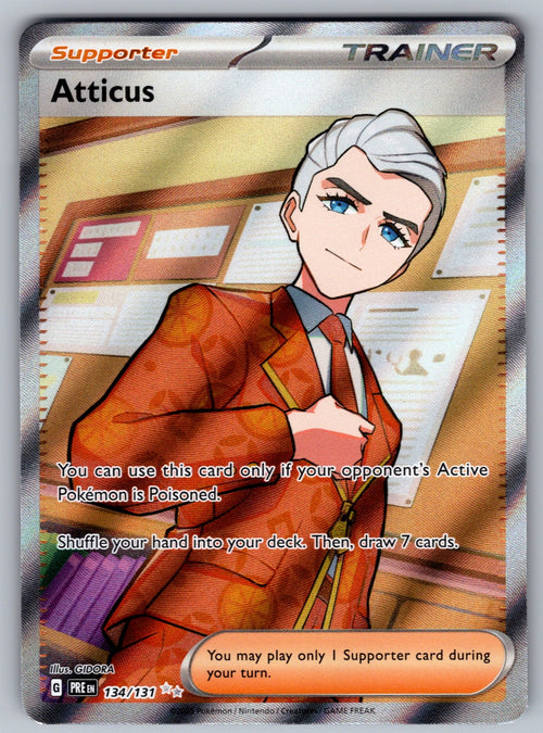 Atticus - Holo Ultra Rare SV: Prismatic Evolutions 134/131 NM 2025