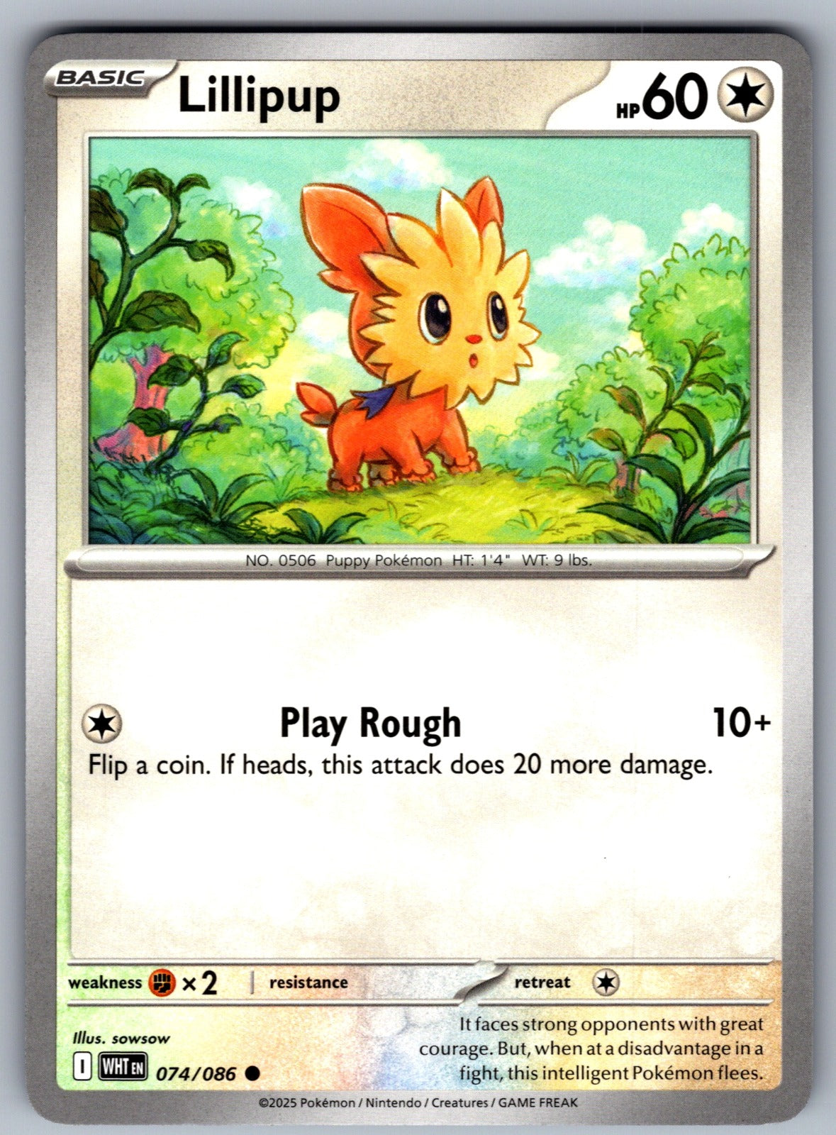 Lillipup Common SV: White Flare 074/086 NM 2025