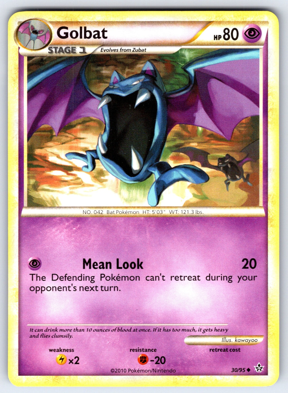 Golbat Uncommon Unleashed 30/95 LP 2010