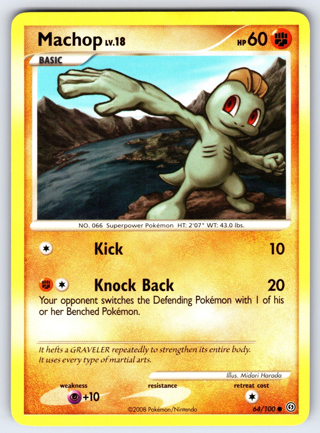 Machop Common Stormfront 64/100 LP 2008