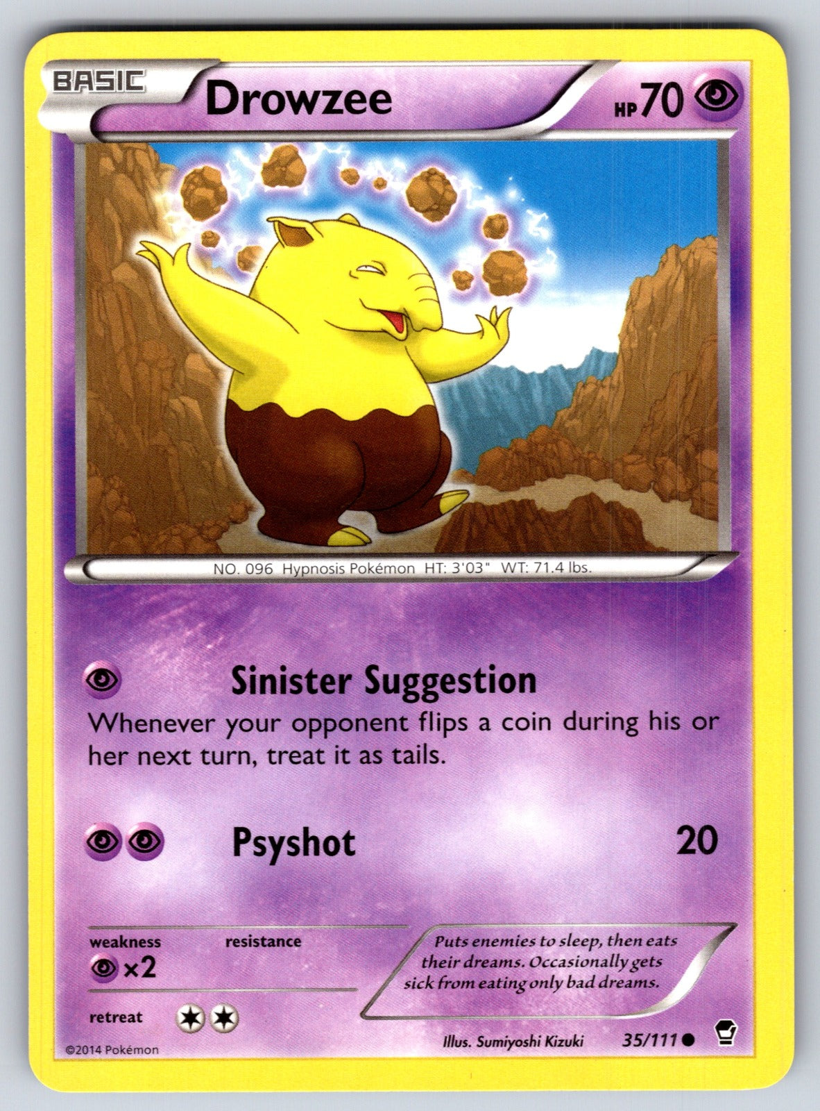 Drowzee Common XY - Furious Fists 35/111 LP 2014