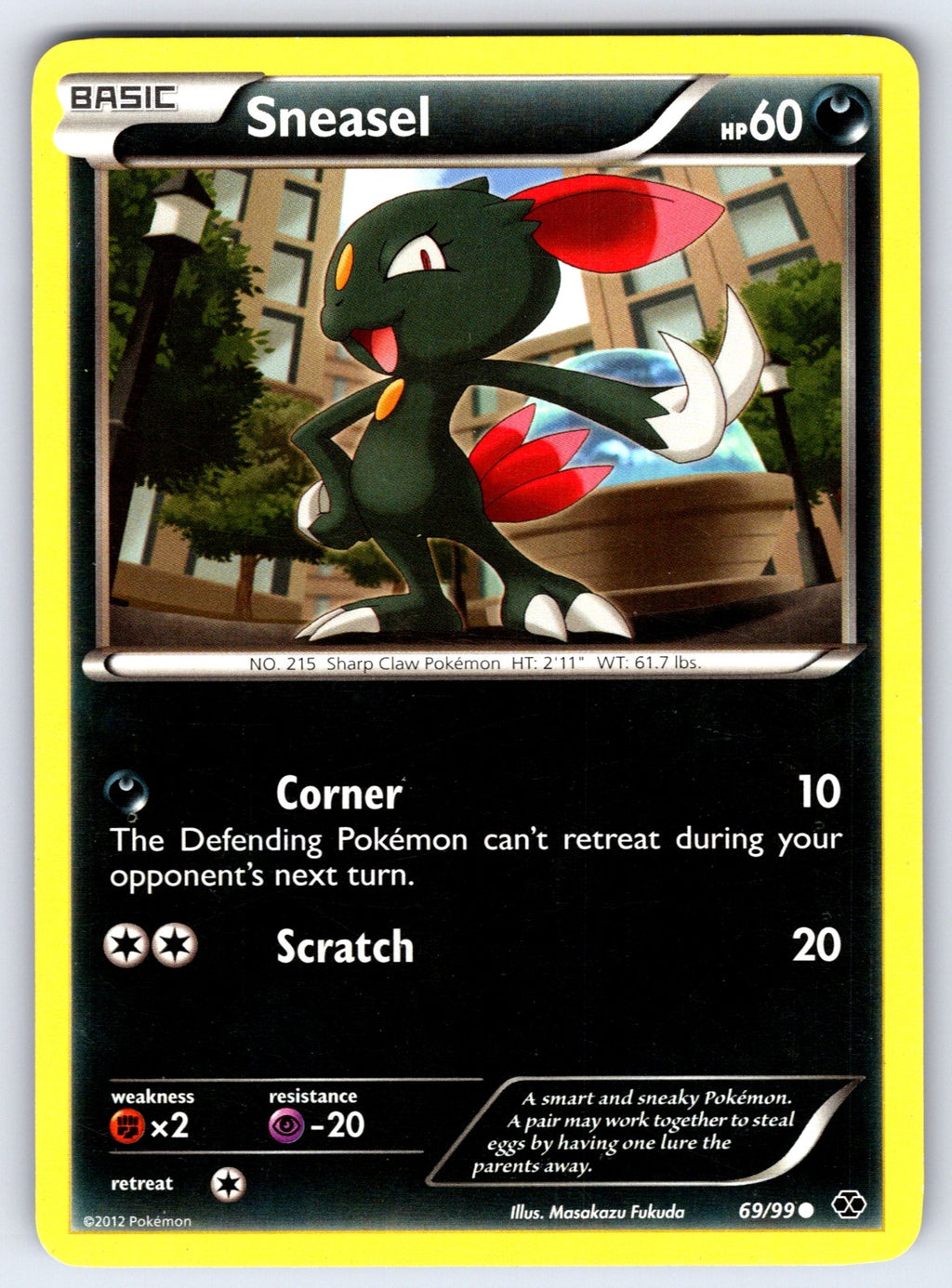 Sneasel Common Next Destinies 69/99 LP 2012