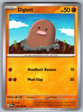 Diglett Common SV: Scarlet & Violet 151 050/165 NM 2023