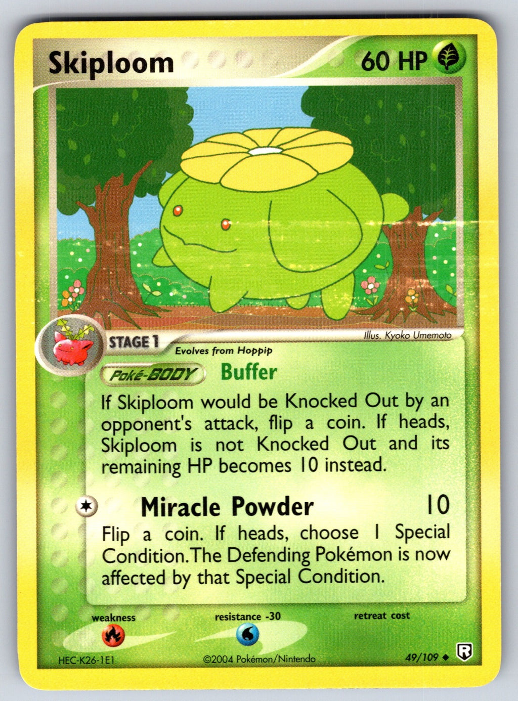 Skiploom Uncommon Team Rocket Returns 49/109 LP 2004