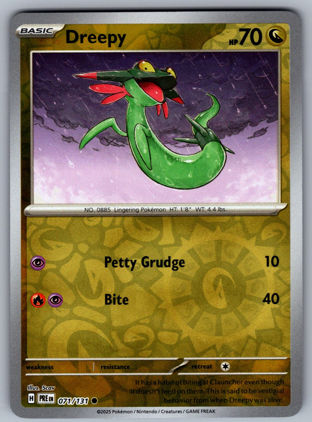Dreepy Reverse Holo Common SV06: Twilight Masquerade 128/167 NM 2024