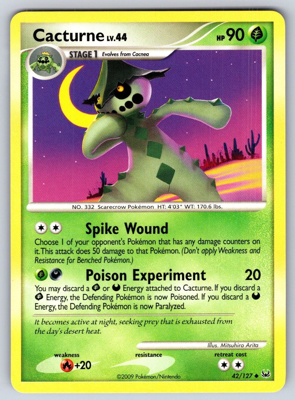 Cacturne Uncommon Great Encounters 34/106 LP 2008