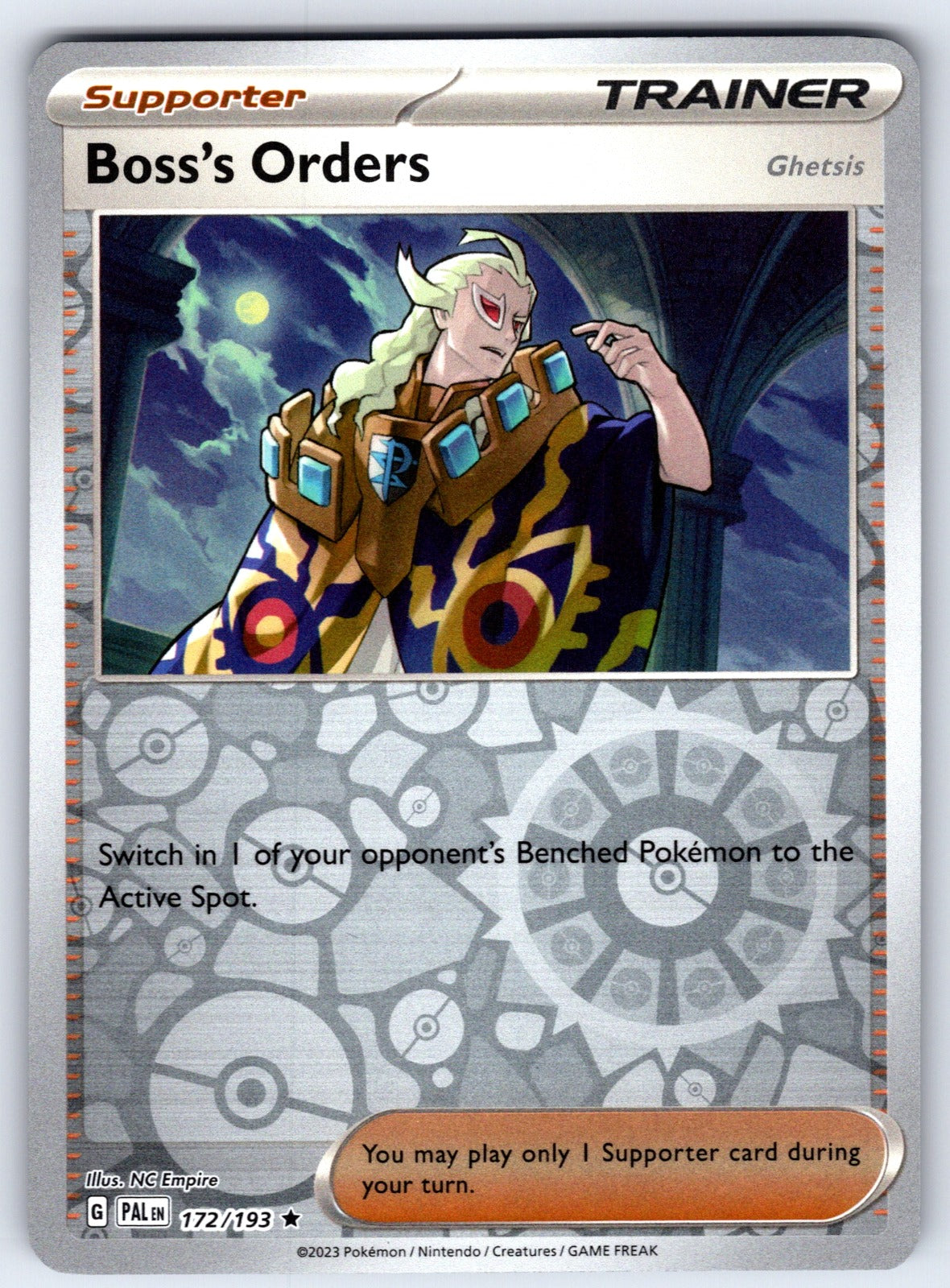 Boss's Orders [Ghetsis] Reverse Holo Uncommon ME01: Mega Evolution 114/132 NM 20