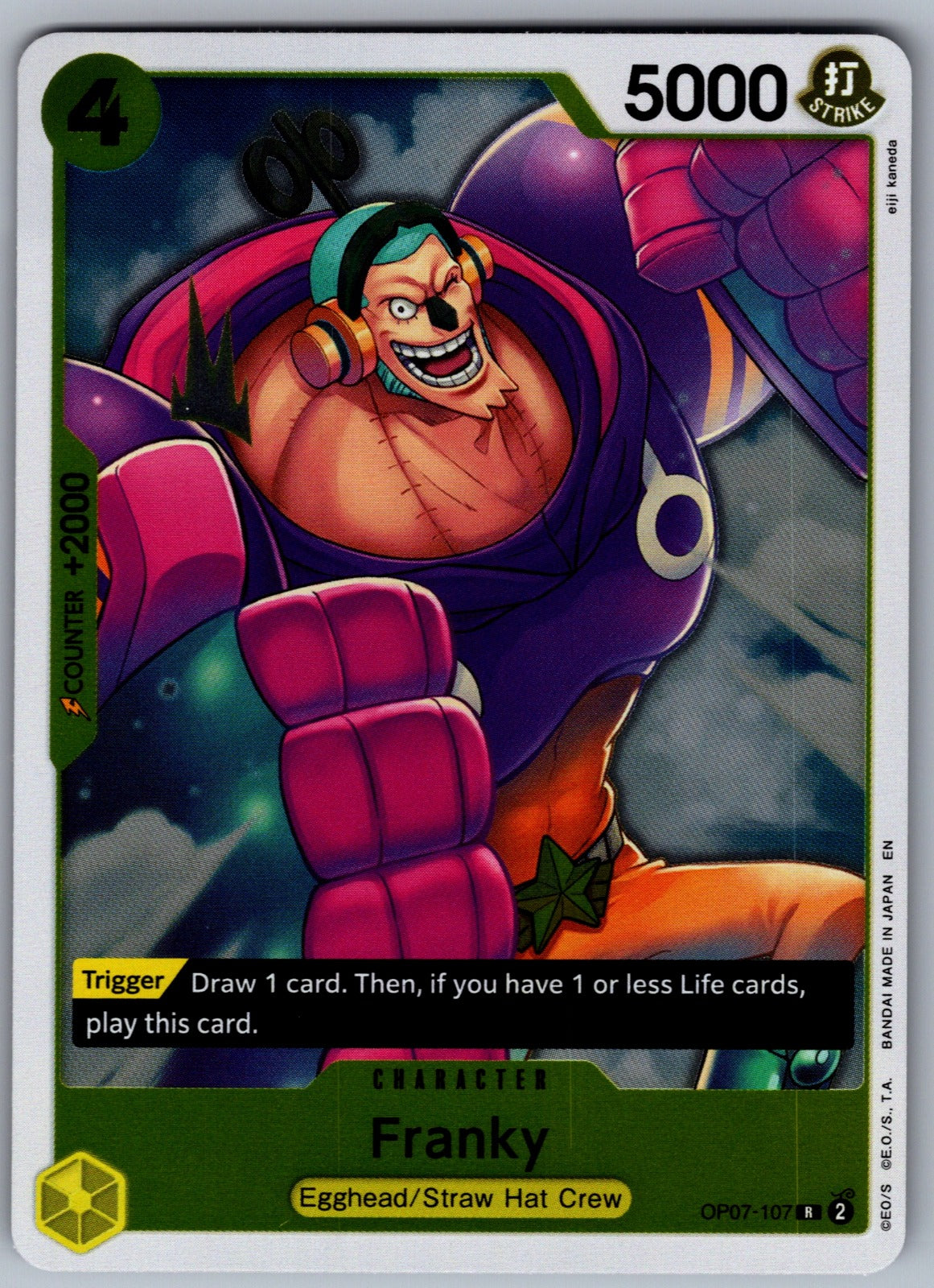 Franky Foil R 500 Years in the Future OP07-107 NM 2024