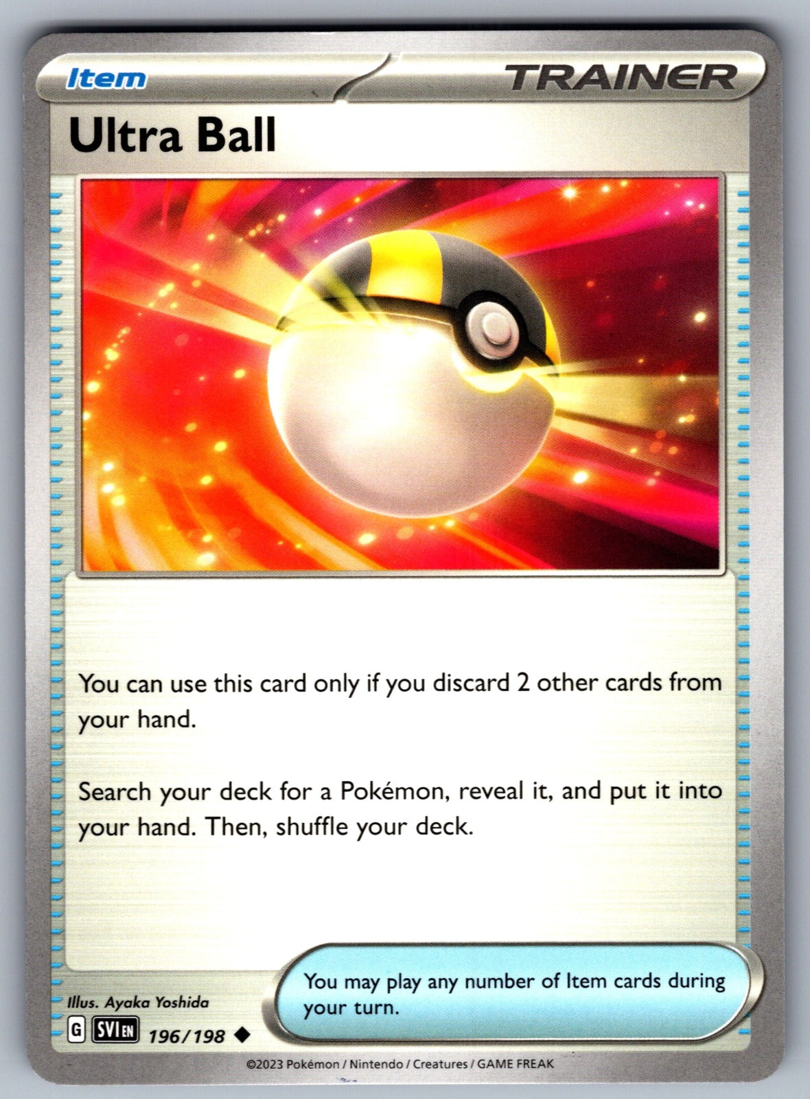 Ultra Ball Uncommon SV01: Scarlet & Violet Base Set 196/198 NM 2023