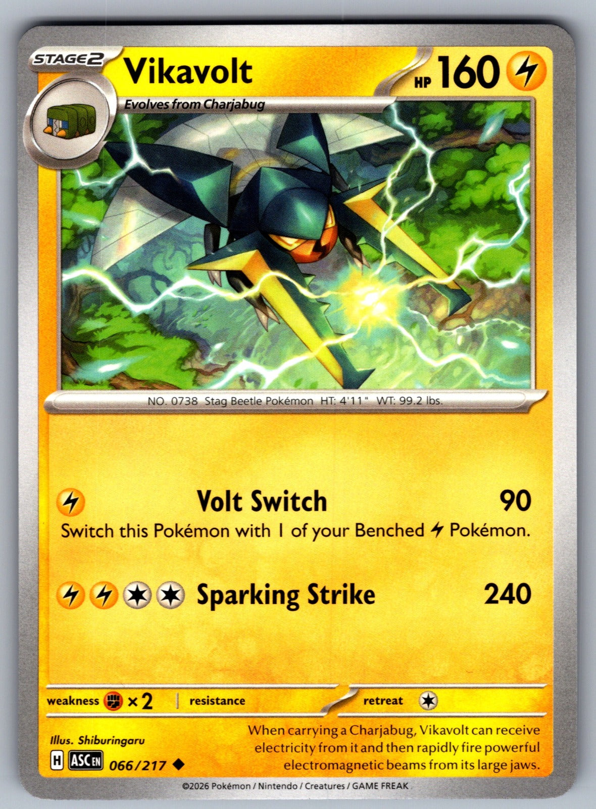 Vikavolt Uncommon ME: Ascended Heroes 066/217 NM 2026