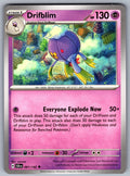 Drifblim Uncommon SV07: Stellar Crown 061/142 NM 2024