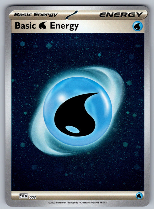 Basic Water Energy (Cosmos Holo) Holo Common SVE: Scarlet & Violet Energies 003 