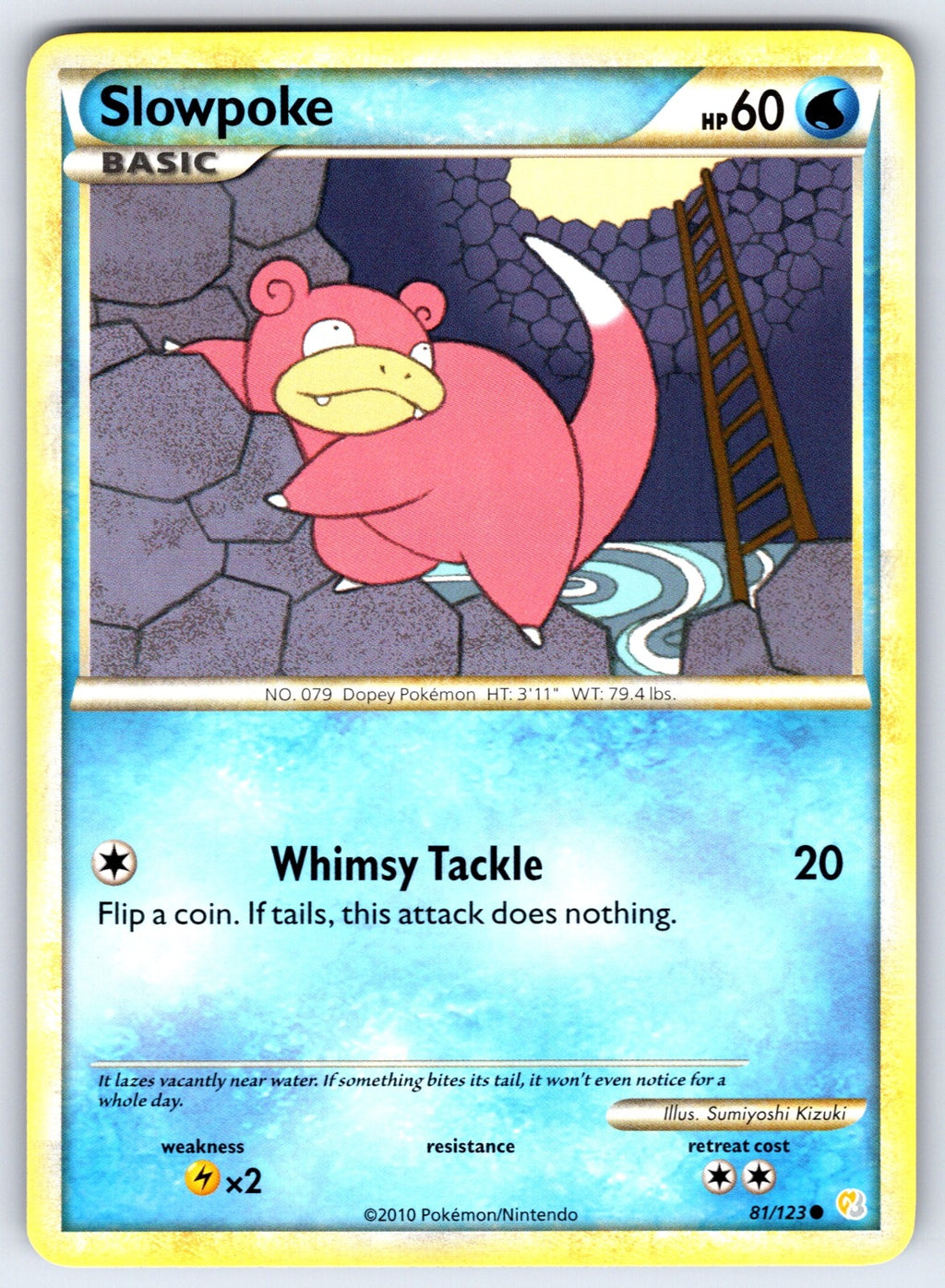 Slowpoke Common HeartGold SoulSilver 81/123 NM 2010