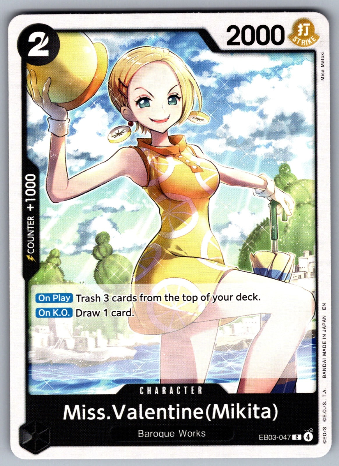 Miss.Valentine(Mikita) C Extra Booster: One Piece Heroines Edition EB03-047 NM 2